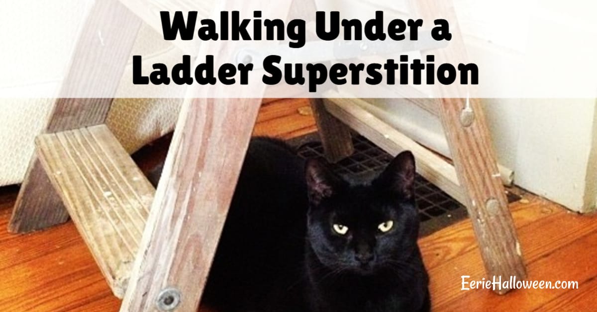 walking under ladder superstition