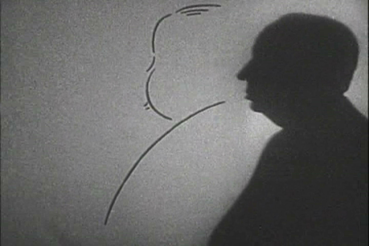 alfred hitchcock famous silhouette