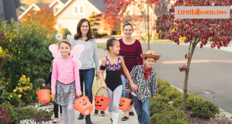 trick-or-treat with kids